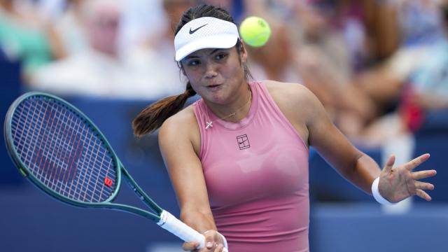 Emma Raducanu, en el partido ante Aryna Sabalenka.