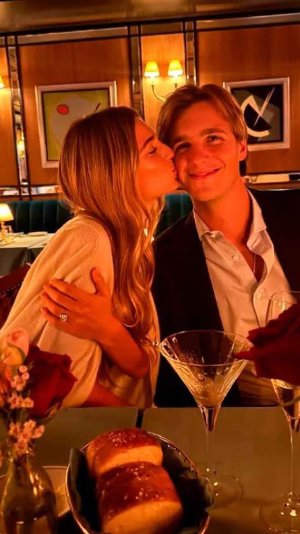 Talita von Fürstenberg, con Rocco Brignone, en una imagen de las redes sociales.