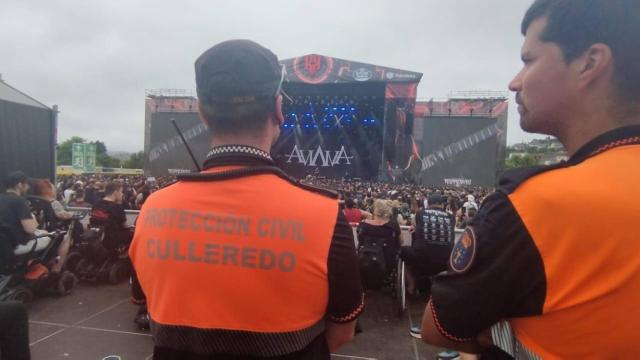 Imagen de un servicio de Protección Civil en Culleredo.