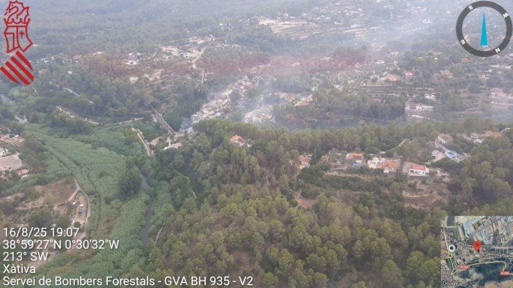 Incendio forestal de Xàtiva. GVA