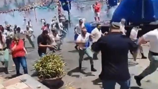 Susto en Tolox (Málaga) por un fallo en la pirotecnia.