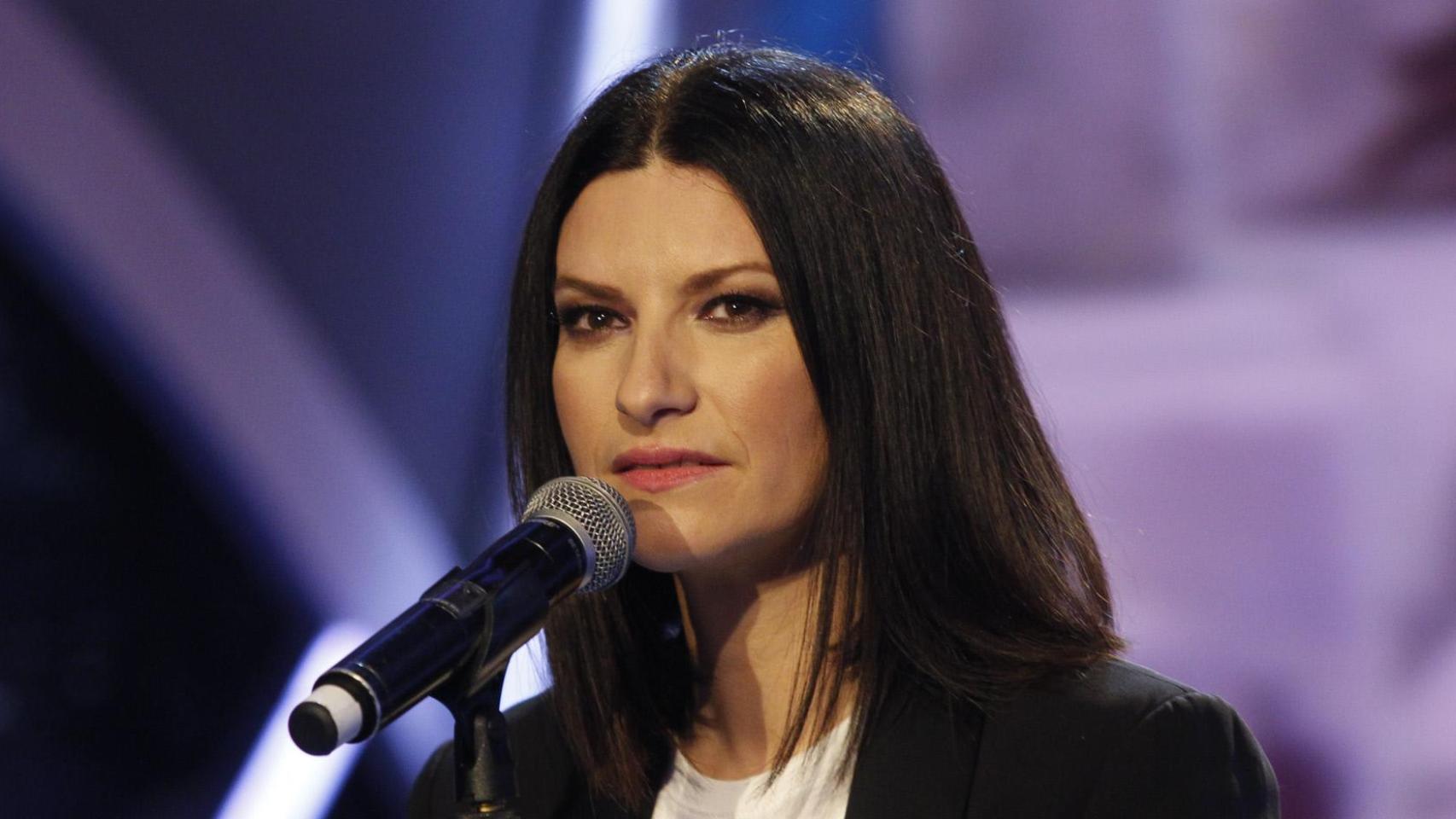 Laura Pausini, en el plató de 'El Hormiguero', en 2018.