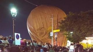 Imagen del lanzamiento del Globo de Betanzos.