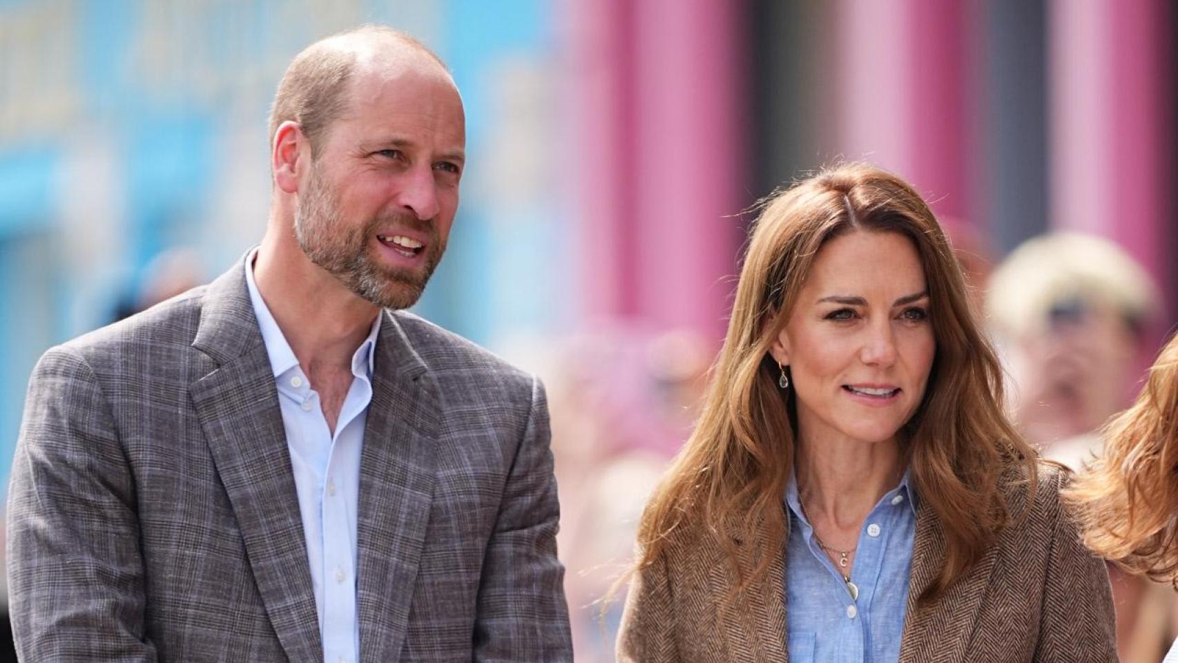 Los Príncipes Guillermo y Kate, en Escocia, en abril de 2025.