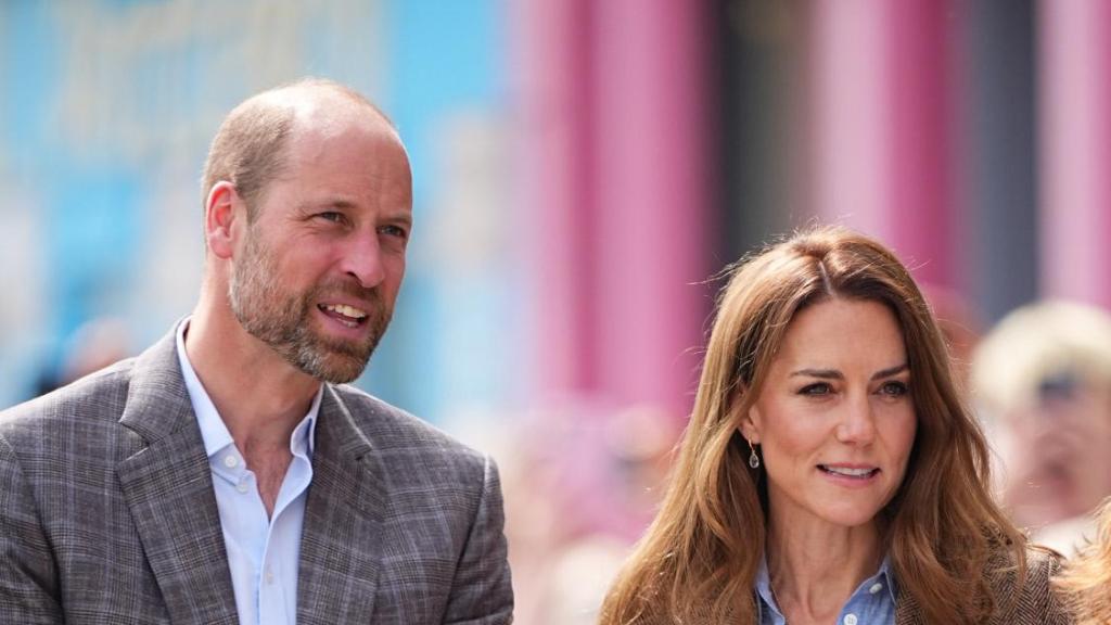 Los Príncipes Guillermo y Kate, en Escocia, en abril de 2025.