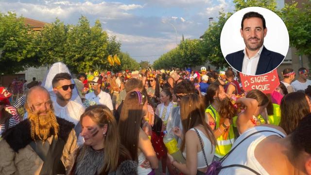 Las fiestas de Dueñas y el alcalde de la localidad palentina, Miguel Ángel Blanco Pastor