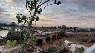 El Pont Vell del siglo XVI de Riba-roja del Túria, destruido por la dana. Ayuntamiento Riba-roja