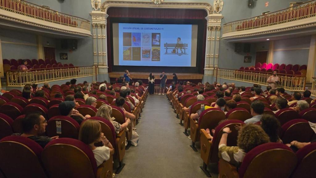 Presentación de los cortometrajes en Tarazona.