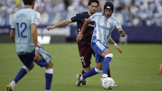 Luismi durante el Málaga CF vs. SD Eibar