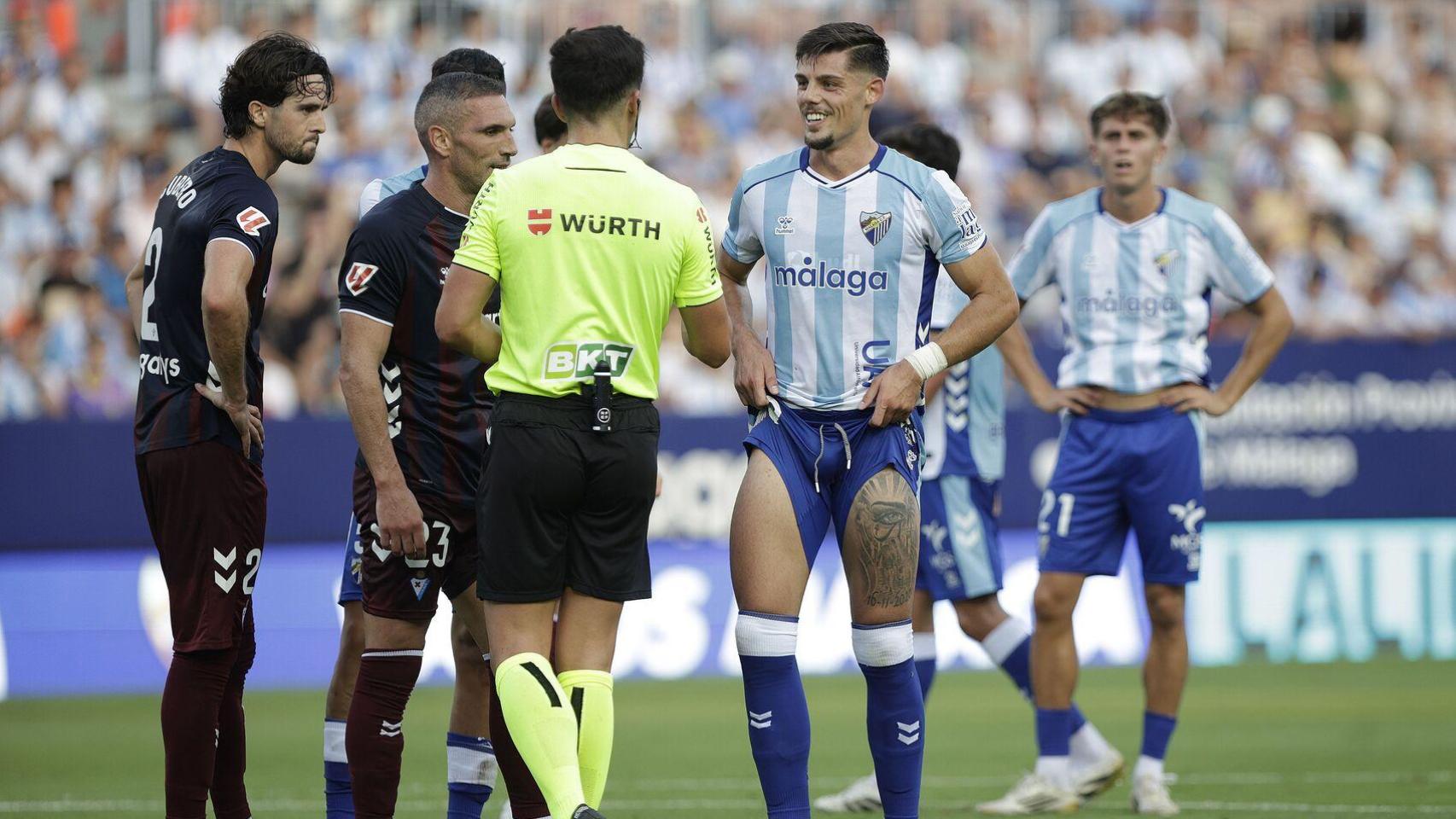 Javi Montero, jugador del Málaga CF