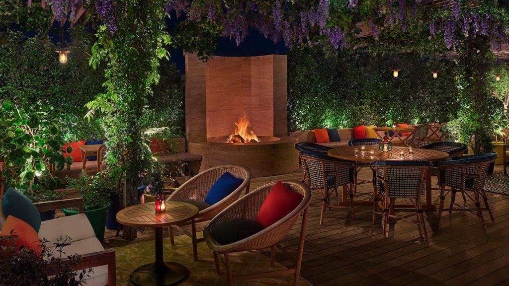 La terraza del restaurante peruano Oroya.