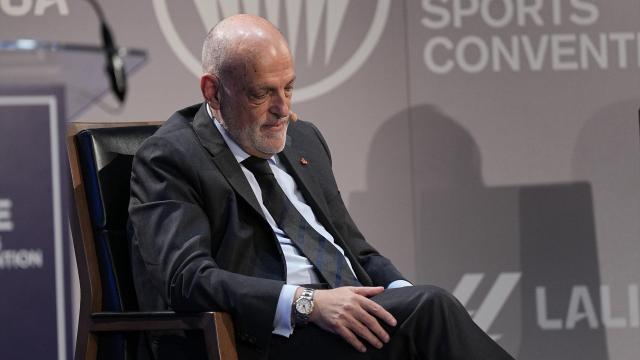 Javier Tebas, en un evento