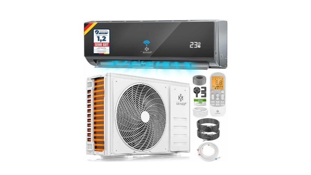 Aire acondicionado KESSER® SET Split con función wifi:App