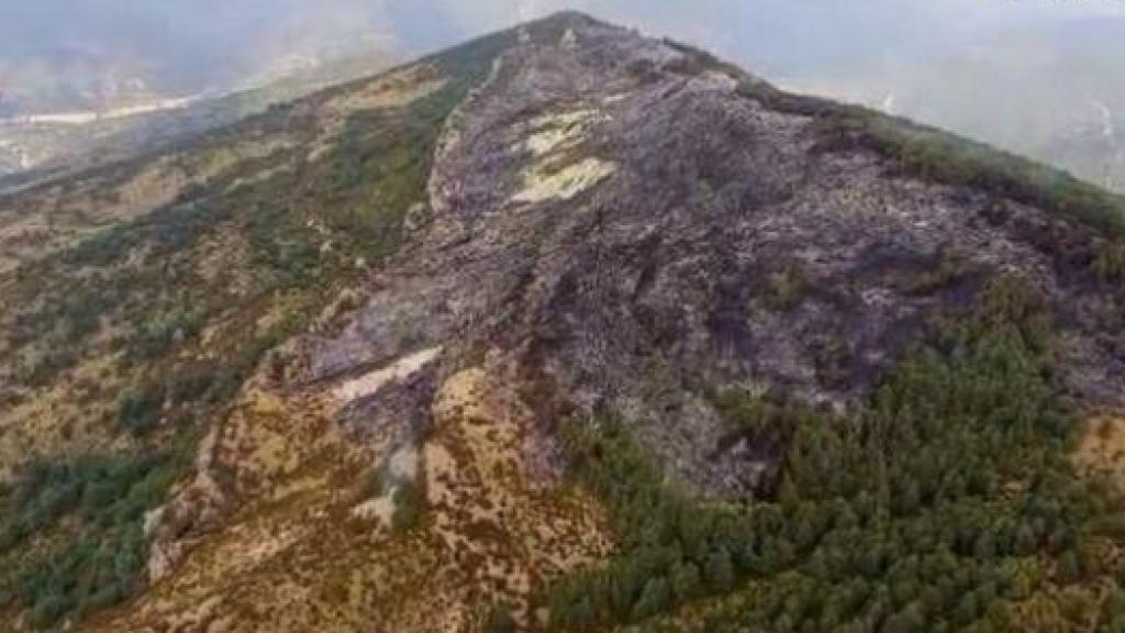 La superficie calcinada, en la provincia de Huesca.