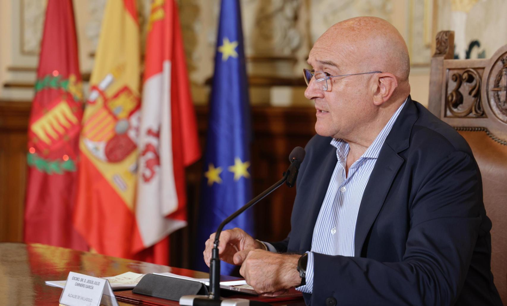 Jesús Julio Carnero en la rueda de prensa de este lunes