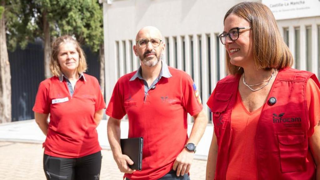 Esther Padilla visita al Centro Operativo Regional de lucha contra incendios forestales