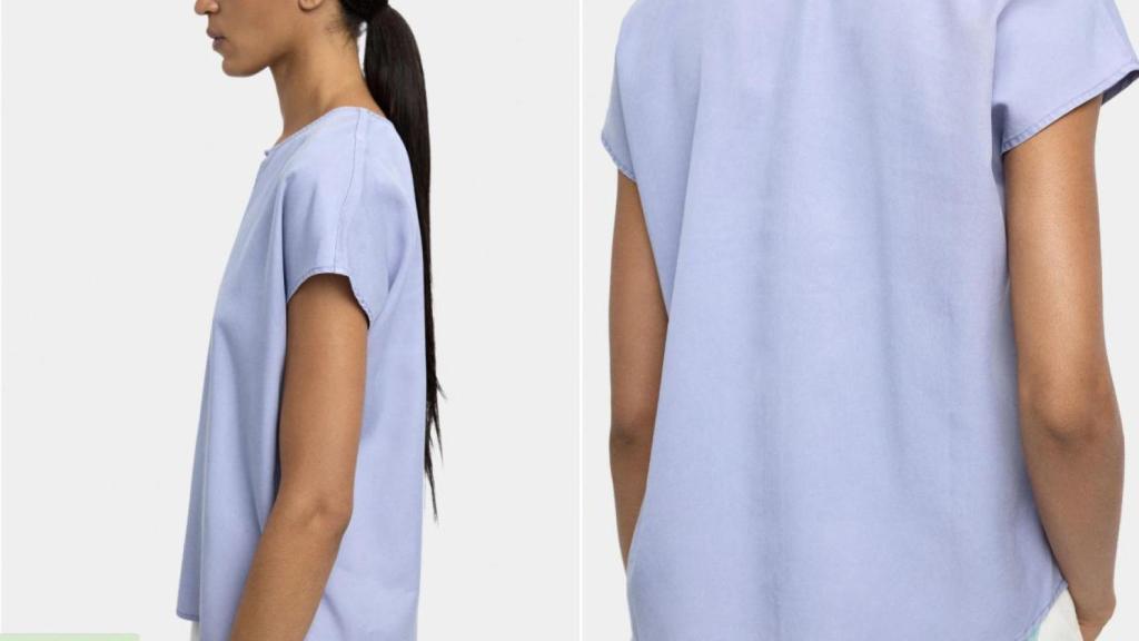 Blusa con pespunte. Ref. 240417