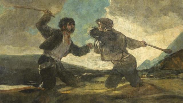 Francisco de Goya: 'Duelo a garrotazos', 1820-1823. Foto: Museo del Prado