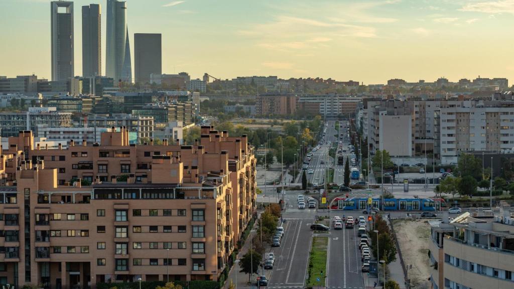 Panorámica de la región norte de la capital española.