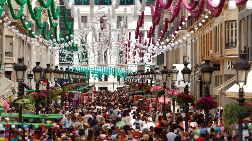 Feria de Málaga 2025 en Calle Larios.