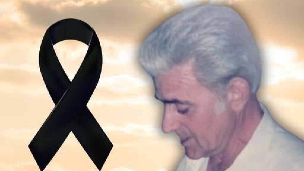 Imagen de Teodoro Pinel junto a un crespón negro.