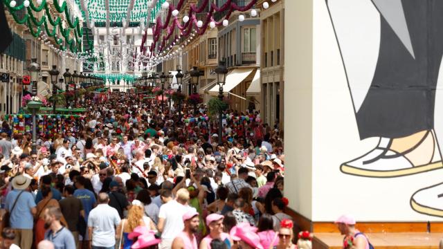 La calle Larios en la Feria de Málaga 2025.