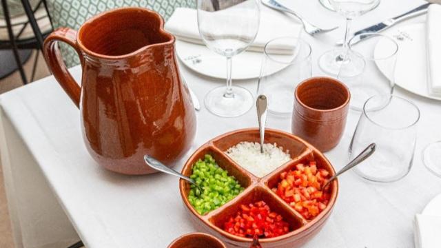 El gazpacho que se sirve en Virrey.