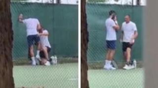 Djokovic, con molestias.