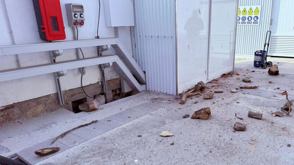 Imágenes de la EDAR de la isla de Ons.