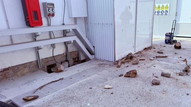 Imágenes de la EDAR de la isla de Ons.