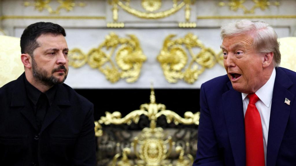 El presidente de Ucrania, Volodímir Zelenski, y el presidente de Estados Unidos, Donald Trump.