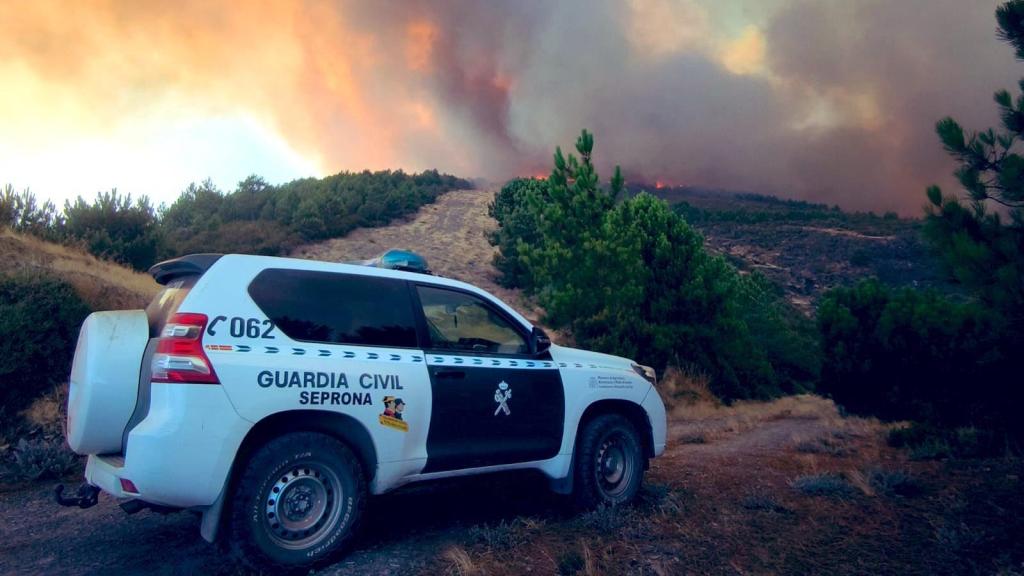 Incendio forestal en Jarilla