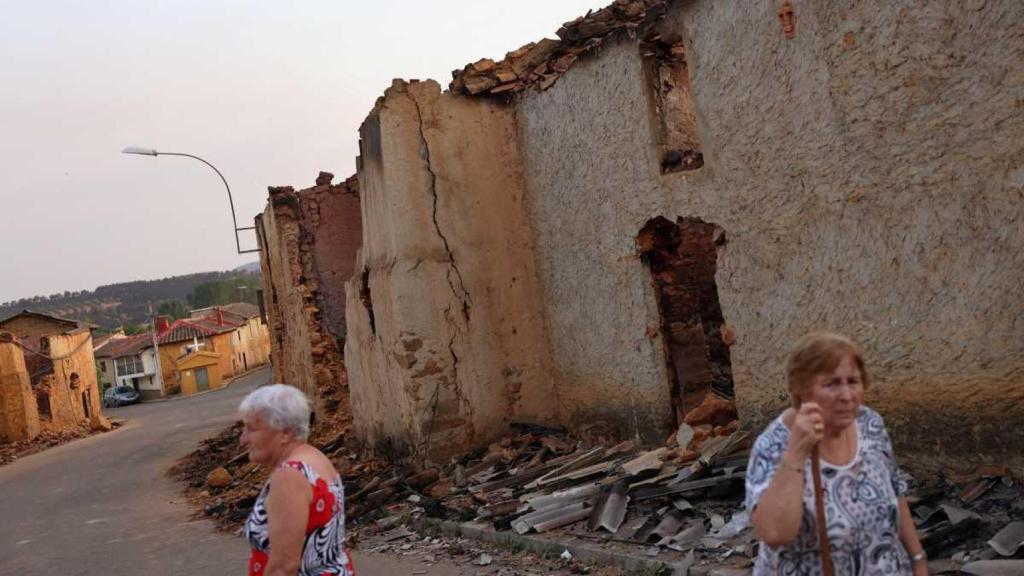 Los vecinos de Palacios de Jamuz han vuelto a su pueblo luego de haber sido evacuados.