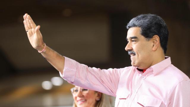 Nicolás Maduro este lunes durante un acto en Caracas.