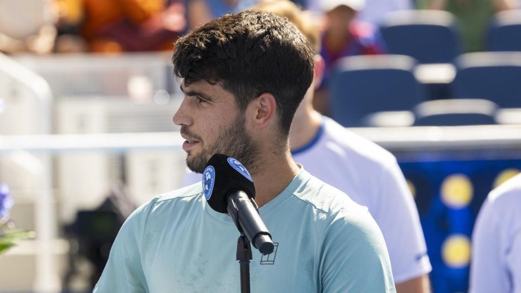 Carlos Alcaraz, tras ganar el Masters de Cincinnati 2025