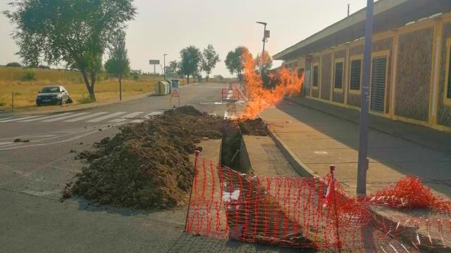 Escape de gas en una obra de Santa Marta