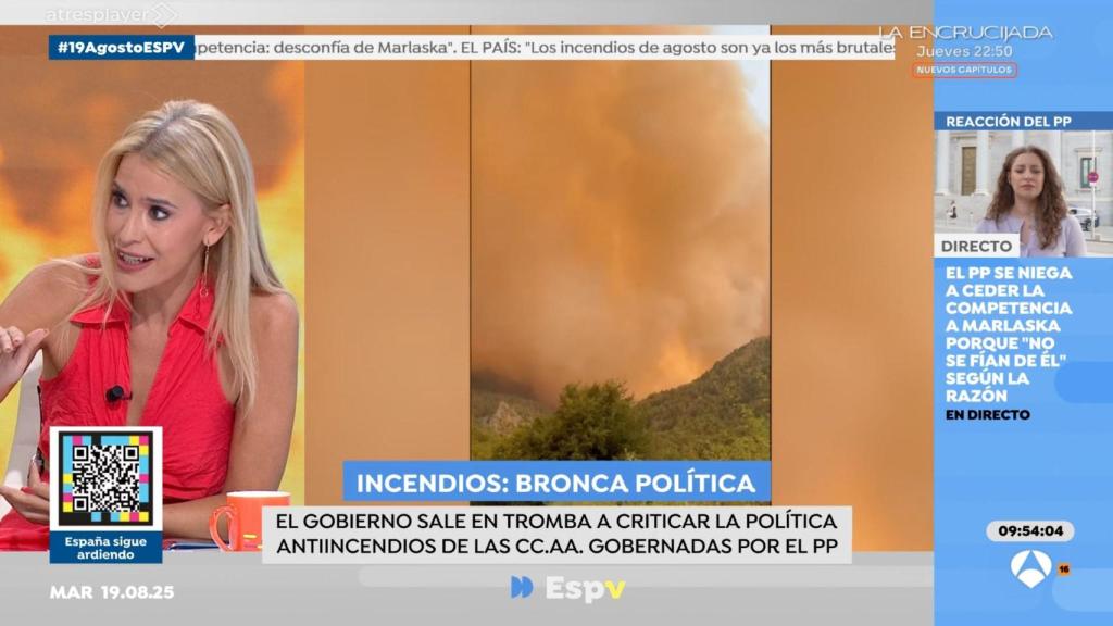 Afra Blanco en 'Espejo Público'.