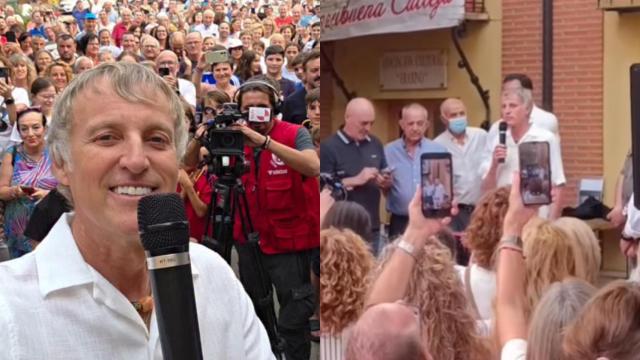 Jesús Calleja en su pueblo Fresno de la Vega (León)