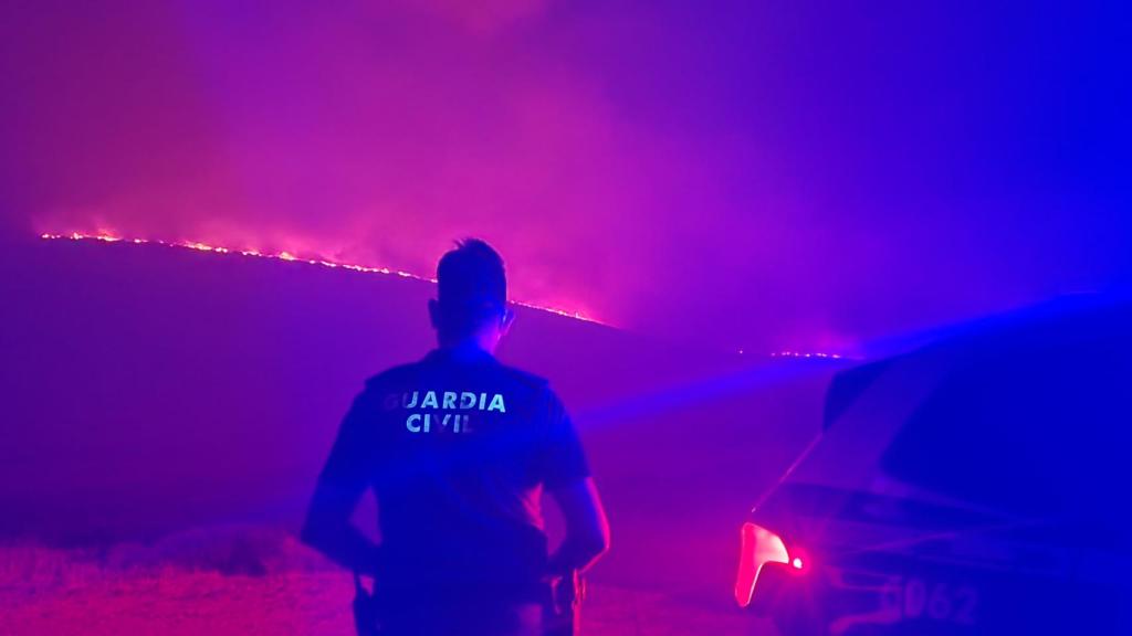 Incendio en la Laguna de los Peces