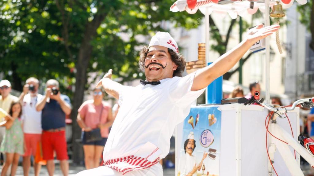 Don Gelati en un espectáculo