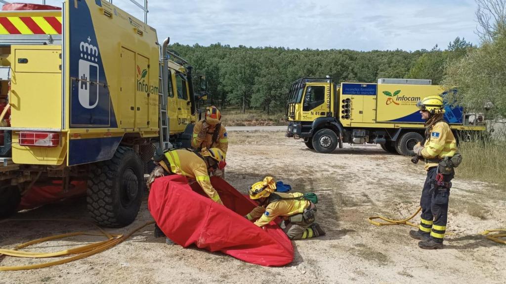 Efectivos del INFOCAM en un operativo.