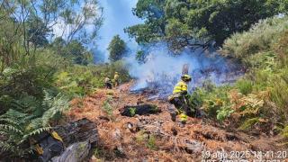 Efectivos aragoneses, en los incendios de Castilla y León.
