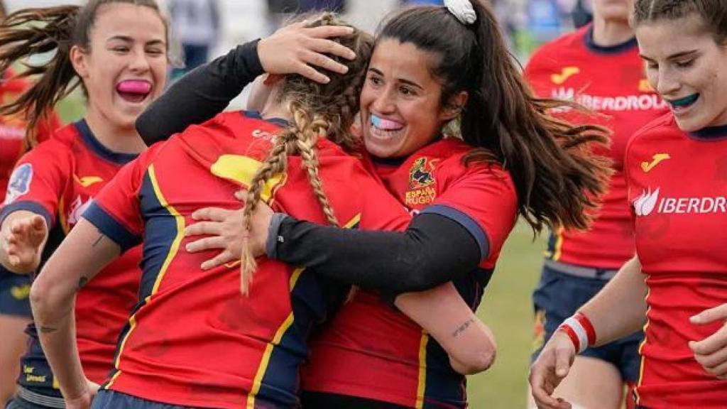 Jugadoras de la Selección Española de Rugby.