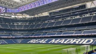 El interior del estadio Santiago Bernabéu.