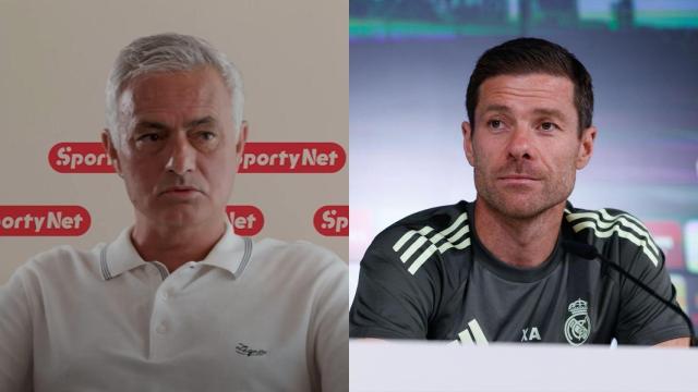 Imagen de José Mourinho y Xabi Alonso.