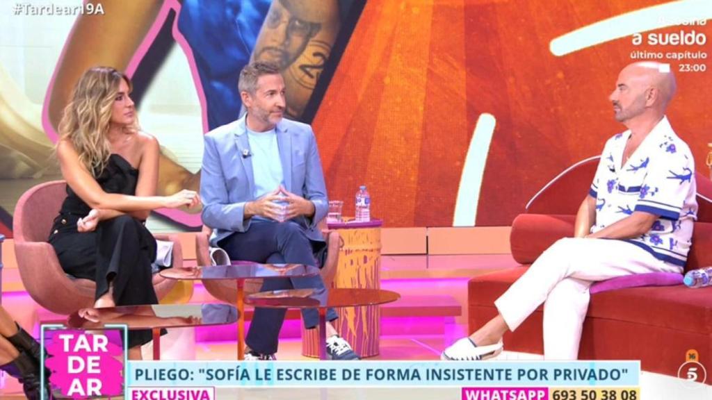 Verónica Dulanto, Frank Blanco y Luis Pliego.