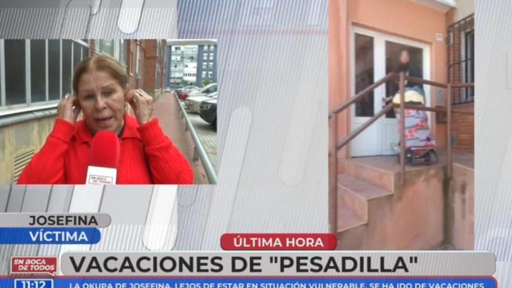 Josefina, víctima de inquiokupación.