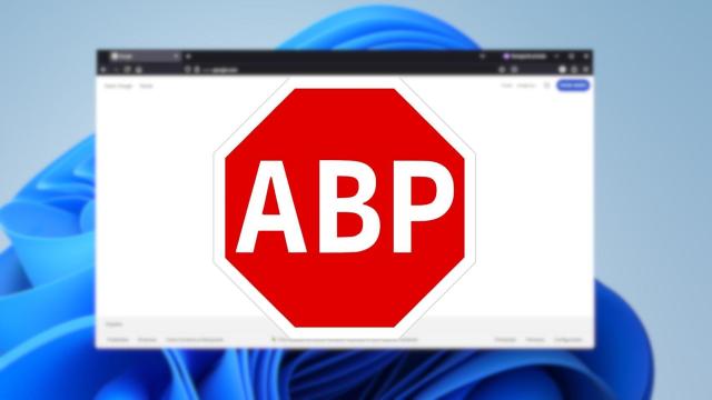 Fotomontaje de un bloqueador en Firefox