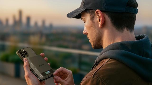 Un usuario de una batería SolidSafe