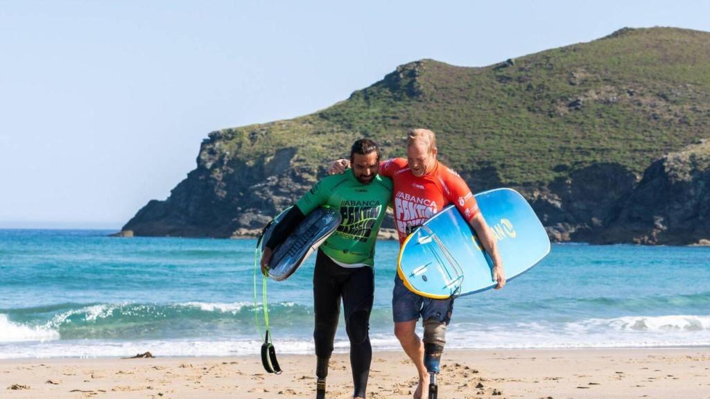 Hugo Rocha e Dana Cumming en Pantín.